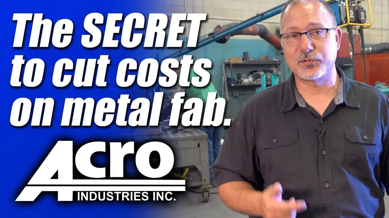 Metal Forming and Fabrication - The Secret to Cutting Costs | Acro Industries | Rochester, NY